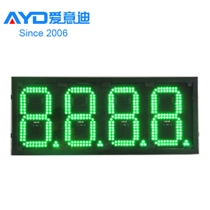 8888 сочетание железа шкаф чистый зеленый АЗС LED цена Changers электронные 7 сегментов светодиодный дисплей - Product Image 1