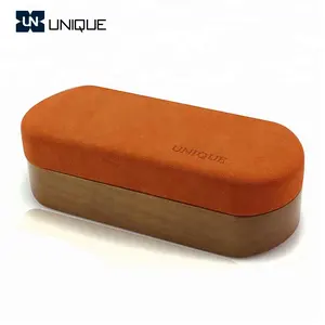 Unique innovative optical frame case wooden eyeglass case UNIQUE Glasses Gift box real 1000pcs wood glasses case