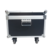 Valise de voyage personnalisée à roulettes, grand équipement en aluminium, long avec mousse, 1 pièce