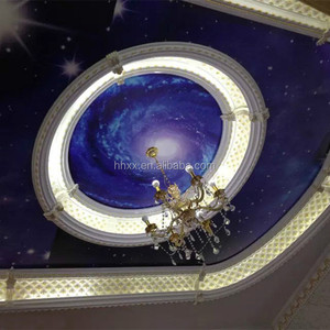Rénovation intérieure, cercle de plafond de 1,5 m de diamètre pour la décoration d'hôtel, décoration de plafond en PU - Product Image 3