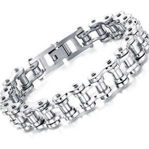 Chaîne <span class=keywords><strong>de</strong></span> main pour <span class=keywords><strong>homme</strong></span> fabriquée en Chine, <span class=keywords><strong>bracelet</strong></span> en acier inoxydable 3161, maillons dorés - Product Image 3