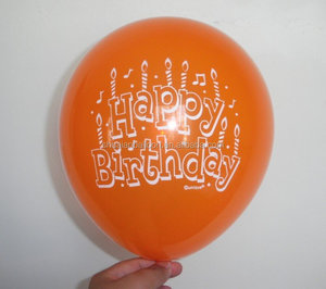 Feliz cumpleaños imprimir globos de látex - Product Image 1