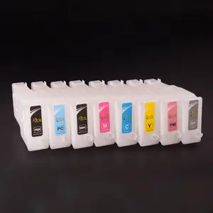 Ocbestjet 6 Warna 300 Ml/pc untuk Canon PFI 206 Kosong Isi Ulang Ink Cartridge dengan Chip untuk Canon IPF 6410SE Printer