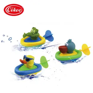 2020 新设计热销橡胶比赛鸭玩具孩子动物沐浴玩具发条