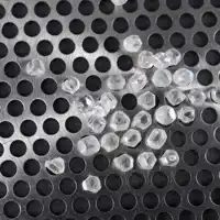 Rouleau de pierre synthétique en diamant, 8mm, grosse taille, synthétique VVS laboratoire, HPHT blanc, ample CVD