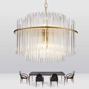 Luminaire suspendu <span class=keywords><strong>en</strong></span> cristal contemporain pour l'hôtellerie, luminaire suspendu de luxe, lustre - Product Image 6