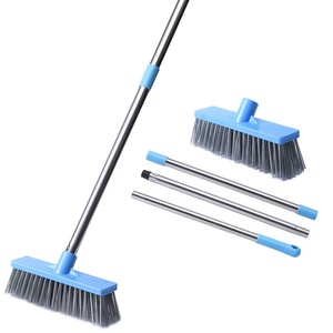 Piano <span class=keywords><strong>Spazzola</strong></span> con Manico Lungo Rigida Setole Morbide Vasca e Piastrelle Stucco Pennello Scrubber per La Pulizia Bagno - Product Image 1