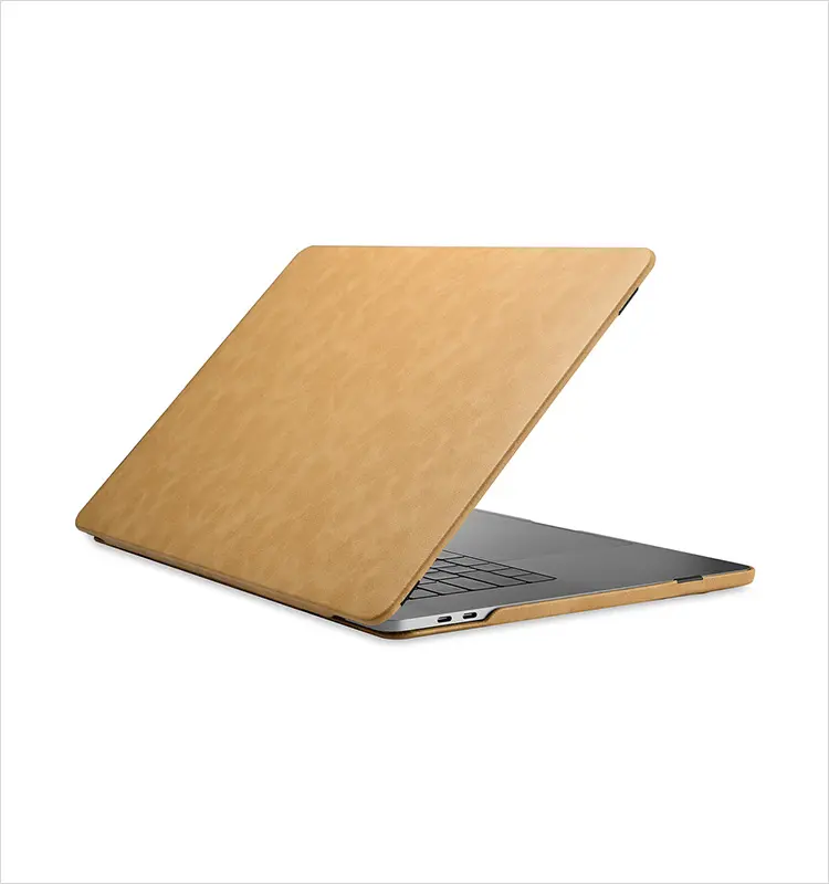 Icaser-coque en cuir microfibre, étui Slim de haute qualité pour Mac, pour MacBook Pro 15"