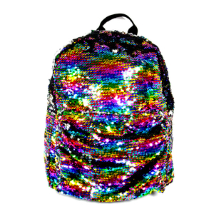 Sac à dos de voyage léger à paillettes sirène, sac d'école à paillettes réversible magique pour filles - Product Image 5