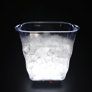 Cubo de Hielo Transparente y Duradero para Botellas de Vodka y <span class=keywords><strong>Agua</strong></span> <span class=keywords><strong>Fiji</strong></span> con Luces LED - Product Image 2