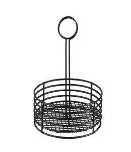 Eco-Friendly Black Kitchen Countertop Metal Iron Wire Condiment Caddy Organizer Handle for Sauce <strong>Bottle</strong> <strong>Storage</strong> <strong>Rack</strong> (Flexible - Product Image 3