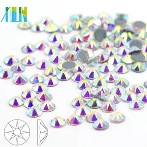 XULIN 반짝 AB 핫픽스 Rhinestones 대량, Ab 크리스탈 라인 석 핫 픽스 전송