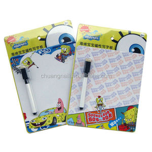Blister Card Packing Magnetic Writing Board with Eraser Pen/Logo Printed Promotion Magnetic Write Board with Erasable Pen