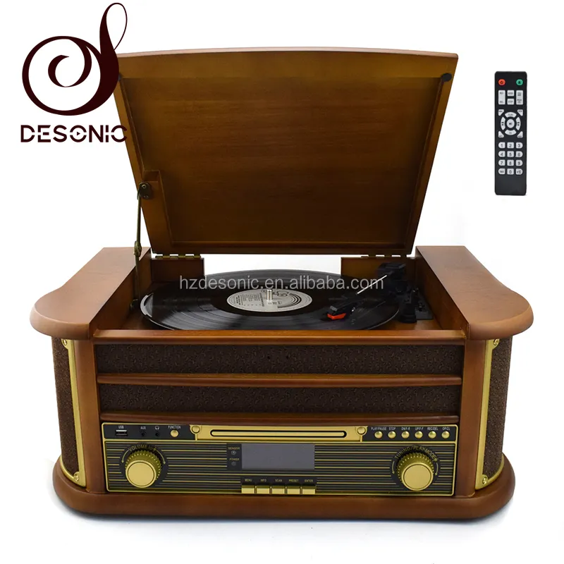 Best natural wood turntable system with DAB radio