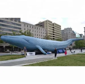 2018 热卖巨型充气广告蓝鲸/充气鲸鱼模型出售