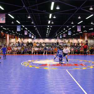 CE Standard di pp incastro portatile indoor campo di calcio, cappotto di plastica di sport della corte di superficie, ad incastro pavimentazione per il futsal - Product Image 1