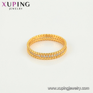 13504 Xuping Trung Quốc hàng hóa trực tuyến bán đơn giản phong cách thời trang 24K mạ vàng vòng Micro Pave CZ Stones - Product Image 3