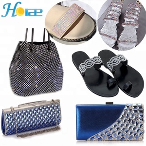 Approvisionnement d'usine couleur rose 24*40cm strass feuille rouleau Strass rouleau pour chaussures et <span class=keywords><strong>sacs</strong></span> - Product Image 6