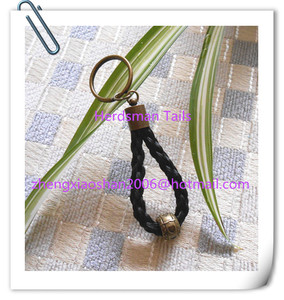LLavero de pelo de caballo y borlas, 5-12 cm, hecho de pelo de caballo real a mano - Product Image 2