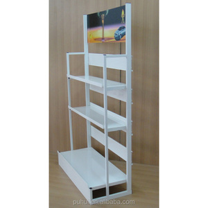 Garasi Toko Mesin Presentasi Pelumas Promosi 3 Lapisan Baja Rak Ritel Pameran Lantai Berdiri Logam Rak - Product Image 4