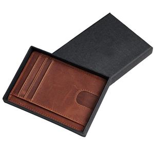 RFID — portefeuille en cuir véritable pour hommes, mince et minimaliste, <span class=keywords><strong>porte</strong></span>-cartes de crédit - Product Image 5