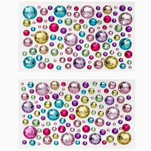 Etiqueta engomada barata del teléfono de la gema del rhinestone de las joyas del diamante autoadhesivo multicolor para la decoración - Product Image 6
