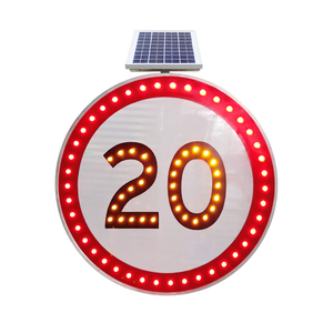 Solar Powered Illuminato Pedonale Crossing Sign Board Ha Portato A Freccia Lampeggiante Segnali Stradali - Product Image 3