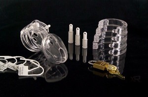Doorzichtige Plastic Cb6000 Mannelijke Kuisheid Apparaat Sex Speelgoed Penis Kooi Bondage Slot Voor Man - Product Image 2
