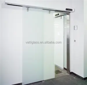 עיצוב דלת הזזה מקלחת סאונה/אמבטיה זכוכית משוריינת 12 מ"מ עם en12150-1