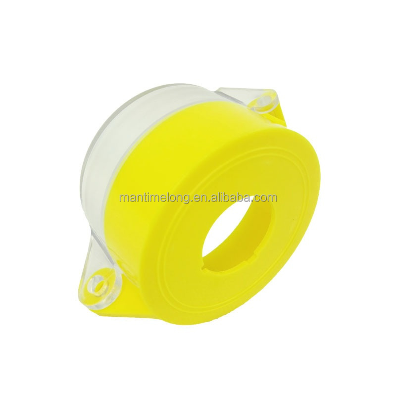 Copertura Protettiva In Plastica Per Interruttore A Pulsante - Diametro 30 Mm, Colore Giallo, Antipolvere E Antiurto (Solo Coperchio)
