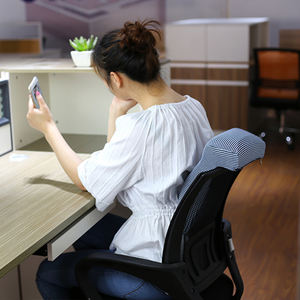 Paire d'oreillers en mousse à mémoire de forme, <span class=keywords><strong>pour</strong></span> la voiture, le bureau, l'école, la maison, le bureau ou la table, le <span class=keywords><strong>canapé</strong></span>, forme rectangulaire, en tricot, Support de <span class=keywords><strong>tête</strong></span>, été - Product Image 3