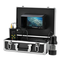 Caméra vidéo de pêche sous-marine avec câble de 20 m, moniteur de 7 pouces, caméra fisheye à rotation 360° avec fonction DVR