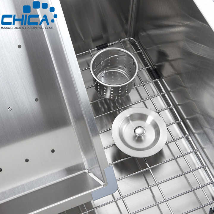 Modern Design Handmade Kitchen Sink Double Basin Kitchen 304 Stainless Steel  Good Quality Stainless Steel Kitchen Sink