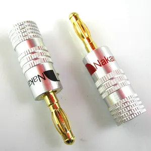 high voltage speaker cable 4mm male female banana plug