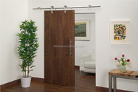 Kak — porte coulissante en acier inoxydable, matériel pour porte en bois, de couleur argent