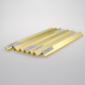 Foshan Fabbrica di produzione di Lucido Spazzolato alluminio Dorato cornice profili per foto decorazione - Product Image 1