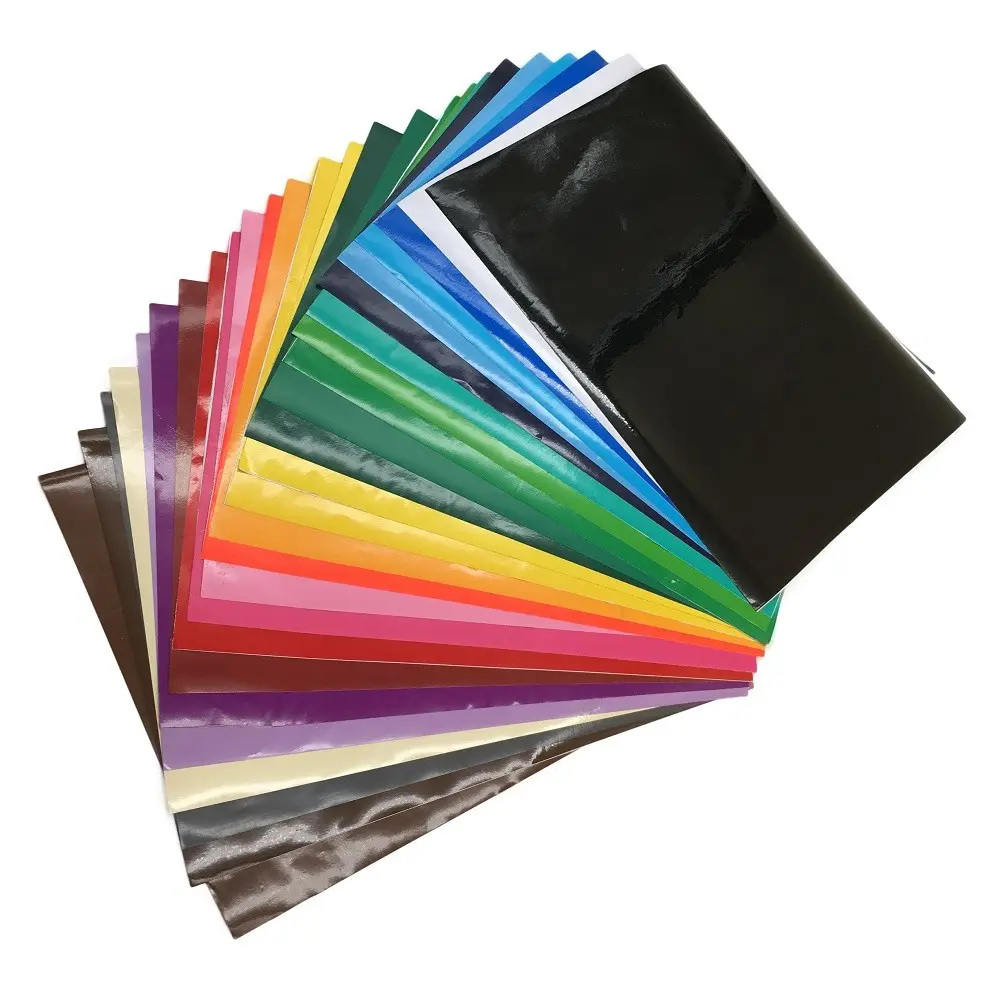 स्वयं चिपकने वाला vinyl स्टीकर मुद्रण योग्य सामग्री में रोल रंग पीवीसी vinyl