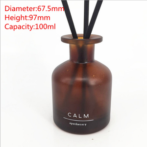 Difusor de láminas de vidrio, botellas de fragancia, 100ml, color ámbar - Product Image 2