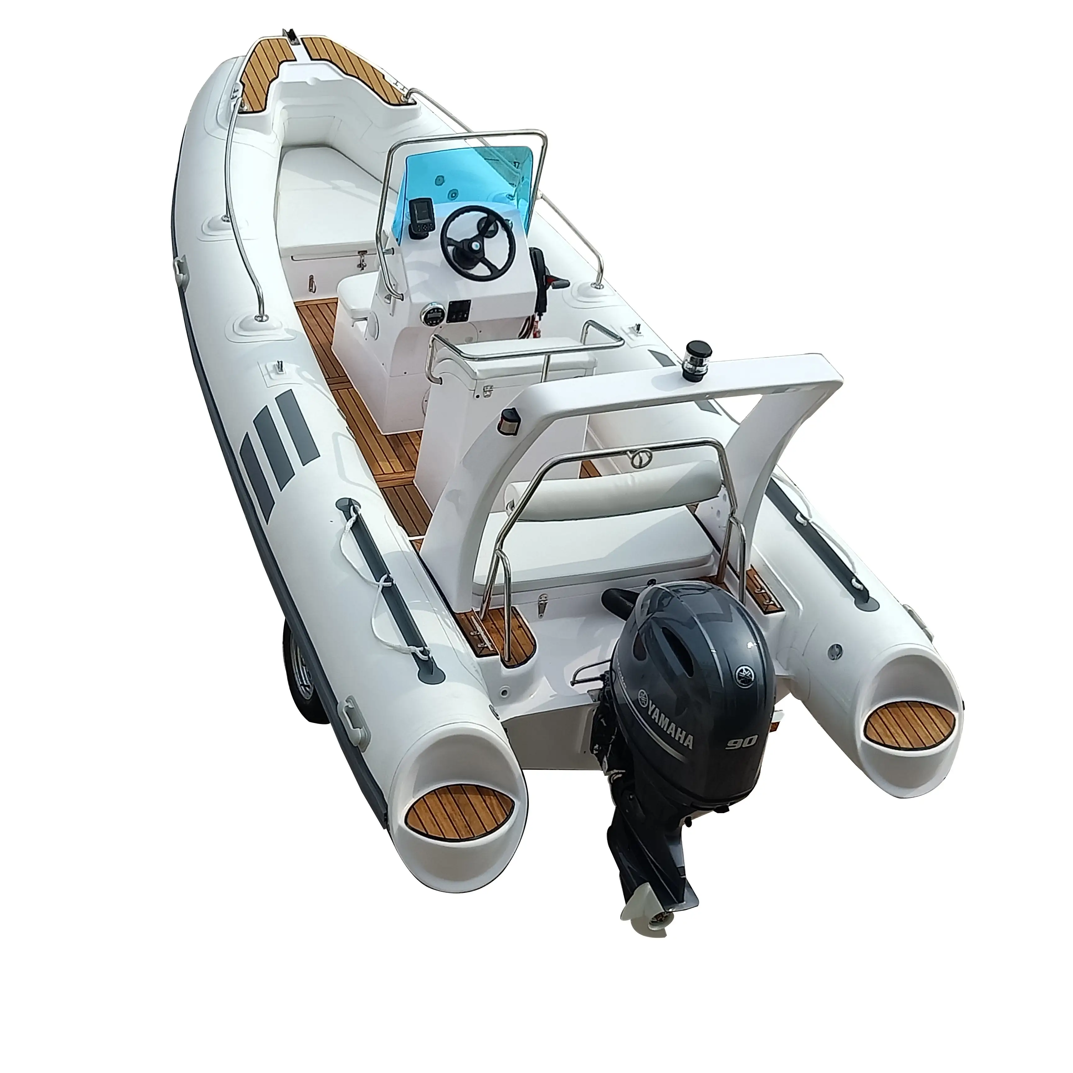 Tây Ban Nha Thiết Kế Sợi Thủy Tinh Thân Tàu Hypalon Inflatable Thuyền Sườn 520 Cho Bán