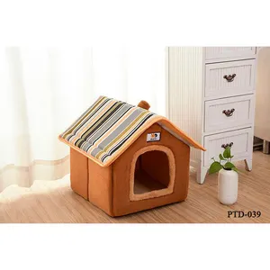 New Fashion Striped Removable Cover Dog House Cat Bed For Pet