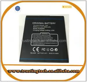 B-DG800 DOOGEE DG800 Baterai 3.8V 2000MAh, Baterai DG300 DG310 DG550 DG750 DG800