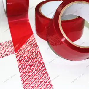 Void Tape Custom Tamper Evident Void Security Package Red Sealing Tape