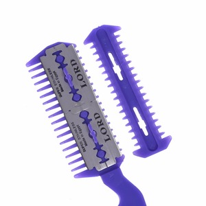 <span class=keywords><strong>Pettine</strong></span> per Taglio <span class=keywords><strong>Capelli</strong></span> a 3 Colori con 2 Lame, Strumento per Sfoltire e Modellare, Accessorio da Barbiere Super - Product Image 6