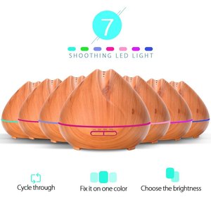 <span class=keywords><strong>Amazon</strong></span> Vernebler Luftbefeuchter 400 ml Ultraschall Diffusor LED Holzmaserung Aromatherapie Großhandel - Product Image 1