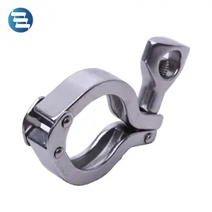 3A DIN Sanitary SS304 Stainless Steel Heavy Duty Double Pin Pipe Ferrule Clamp