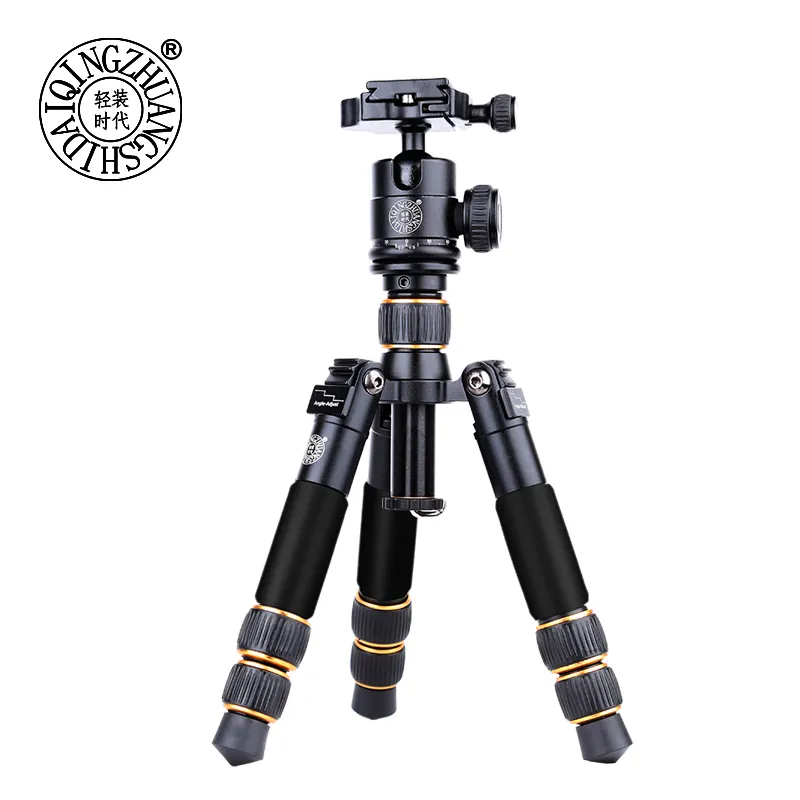 Q166A 20CM Folded Aluminum Mini Table Tripod For Mobile Phone Camera柔軟な軽量小型の一眼レフカメラの三脚