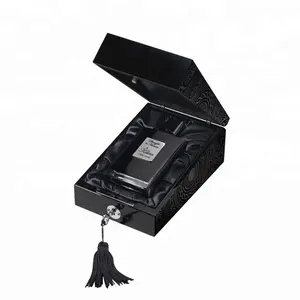 Boîte de parfum style piano <span class=keywords><strong>en</strong></span> <span class=keywords><strong>bois</strong></span>, finition laque noire, luxe, <span class=keywords><strong>avec</strong></span> <span class=keywords><strong>serrure</strong></span> - Product Image 1