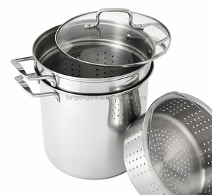 Mejor Pasta <span class=keywords><strong>de</strong></span> <span class=keywords><strong>acero</strong></span> <span class=keywords><strong>inoxidable</strong></span> filtro olla <span class=keywords><strong>de</strong></span> Pasta con inserto <span class=keywords><strong>de</strong></span> vapor - Product Image 4