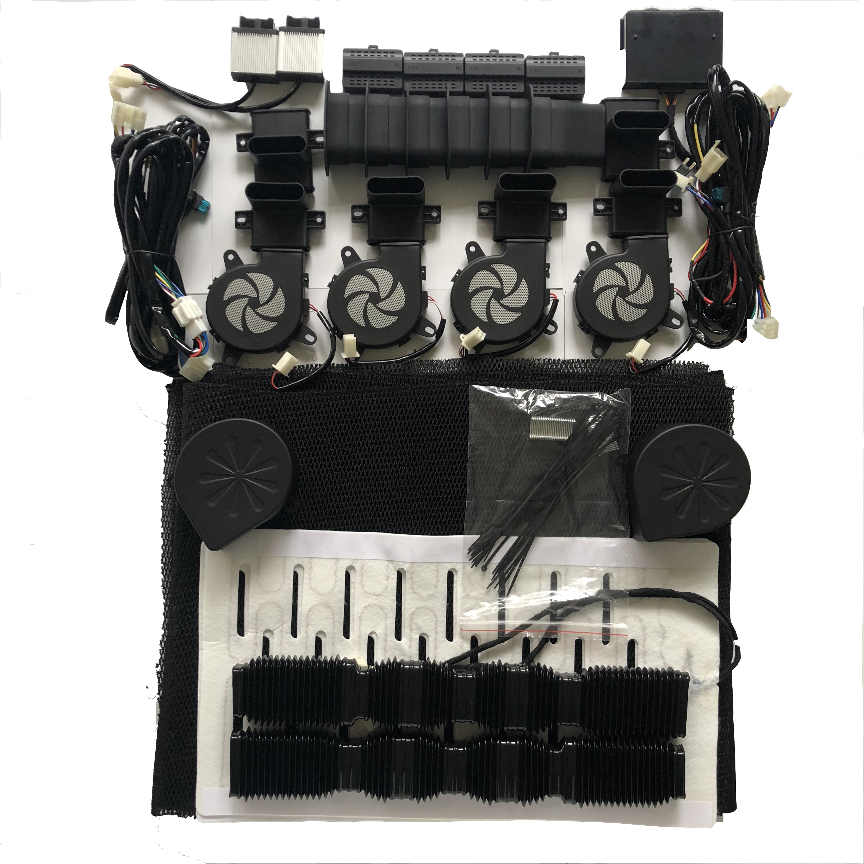 Автомобильный нагреватель и вентилятор из углеродного волокна с заводским переключателем для Toyota Land Cruiser Prado