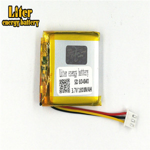 Socket 2.5-3 P 3.7 V 804040 1800 mah high quality Li-ion Rechargeable Lithium polymer battery voltage Li- po li-polymère battery - Product Image 1